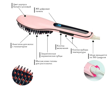 Расческа выпрямитель Fast Hair Straightener (22 фото): отзывы об электрическом устройстве для выпрямления волос Расческа выпрямитель Fast Hair Straightener (22 фото): отзывы об электрическом устройстве для выпрямления волос