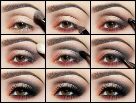 Макияж по форме глаз (30 фото): make-up пошагово для разных типов - широко посаженных, раскосых, впалых, запавших орехового цвета Макияж по форме глаз (30 фото): make-up пошагово для разных типов - широко посаженных, раскосых, впалых, запавших орехового цвета