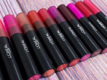 Губная помада L; Oreal (69 фото): жидкая матовая и лаковая, Rouge Caresse и Irresistible Expresso, палитра и отзывы () Губная помада L; Oreal (69 фото): жидкая матовая и лаковая, Rouge Caresse и Irresistible Expresso, палитра и отзывы