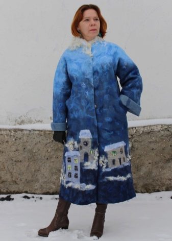Модные пальто из валяной шерсти фото