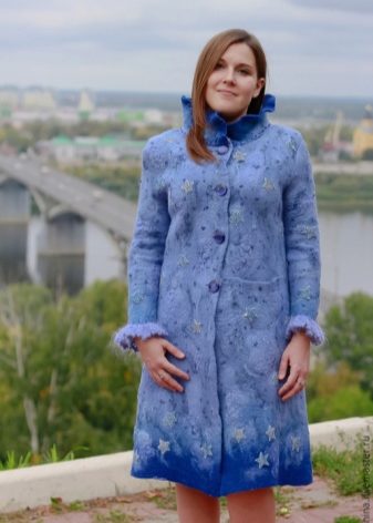 Модные пальто из валяной шерсти фото