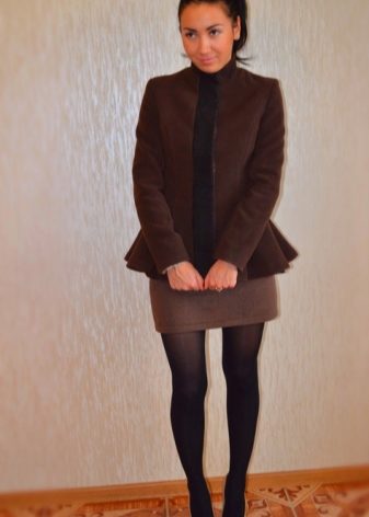 Модные пальто из замши фото
