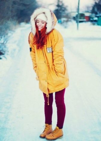 Модные зимние женские куртки парки фото