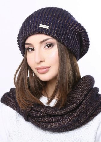 Модные шапки из мохера фото