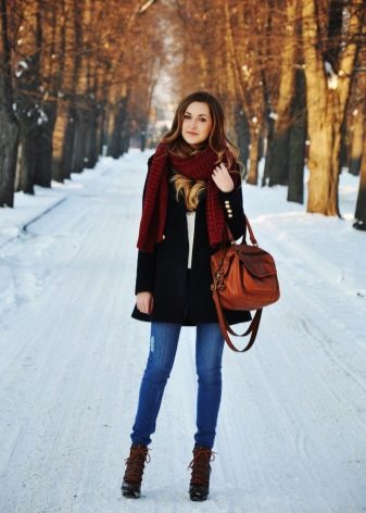 Модные ботинки с мехом фото