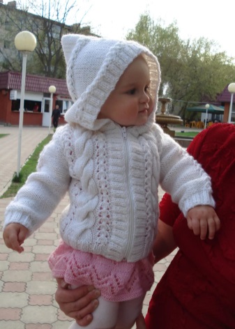 Вязанные детские модные вещи фото