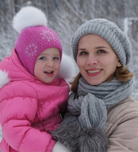 Модные шапки для девочек картинки